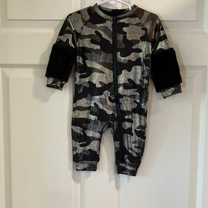Frenchie Mini Couture  Camo Onesie Baby 3-6 Months